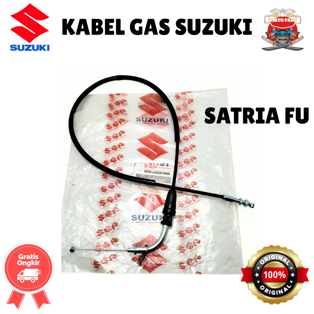 ASLI ORIGINAL KABEL GAS SUZUKI SGP FU SATRIA FU
