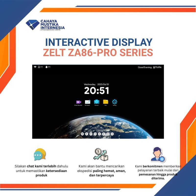 Interactive Display/Interactive Flat Panel/Interactive Smartboard Zelt ZA86-PRO Series