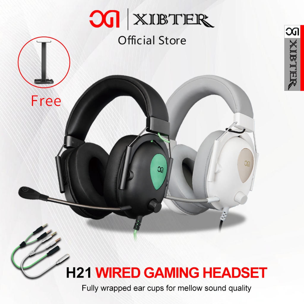 XIBTER H21 Headset gaming Surround 7.1 Headphone kabel henset bando PC/Mobile Pengiriman gratis