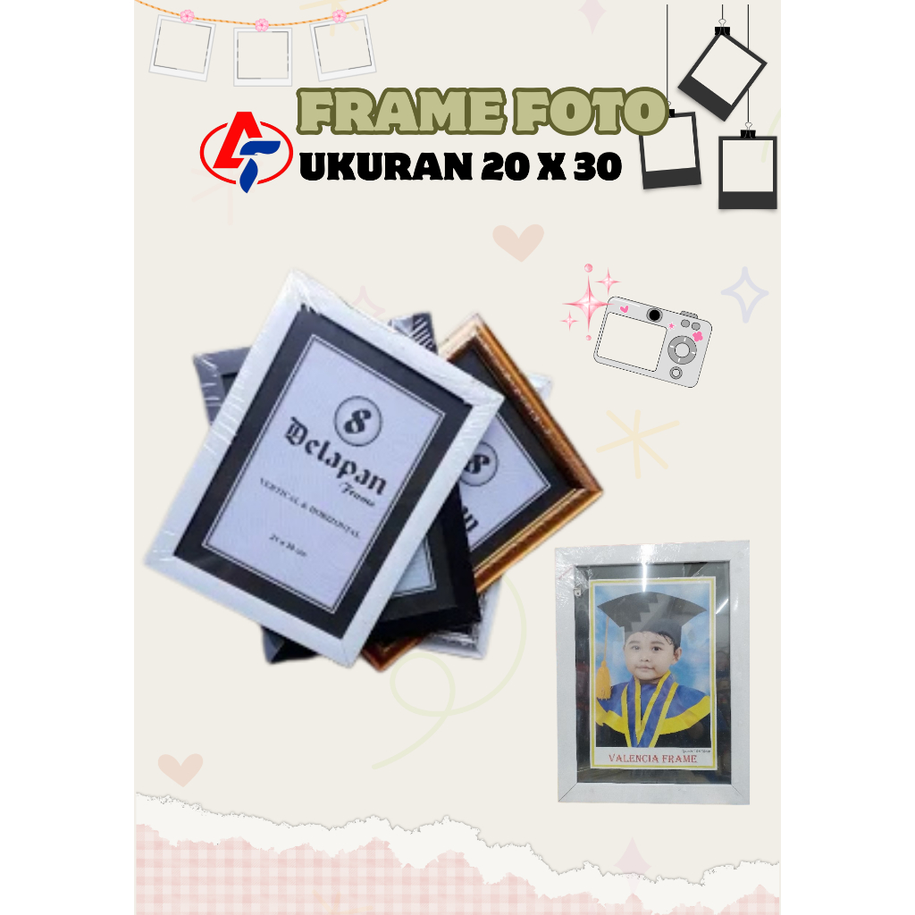 frame foto/ bingkai foto 20x30