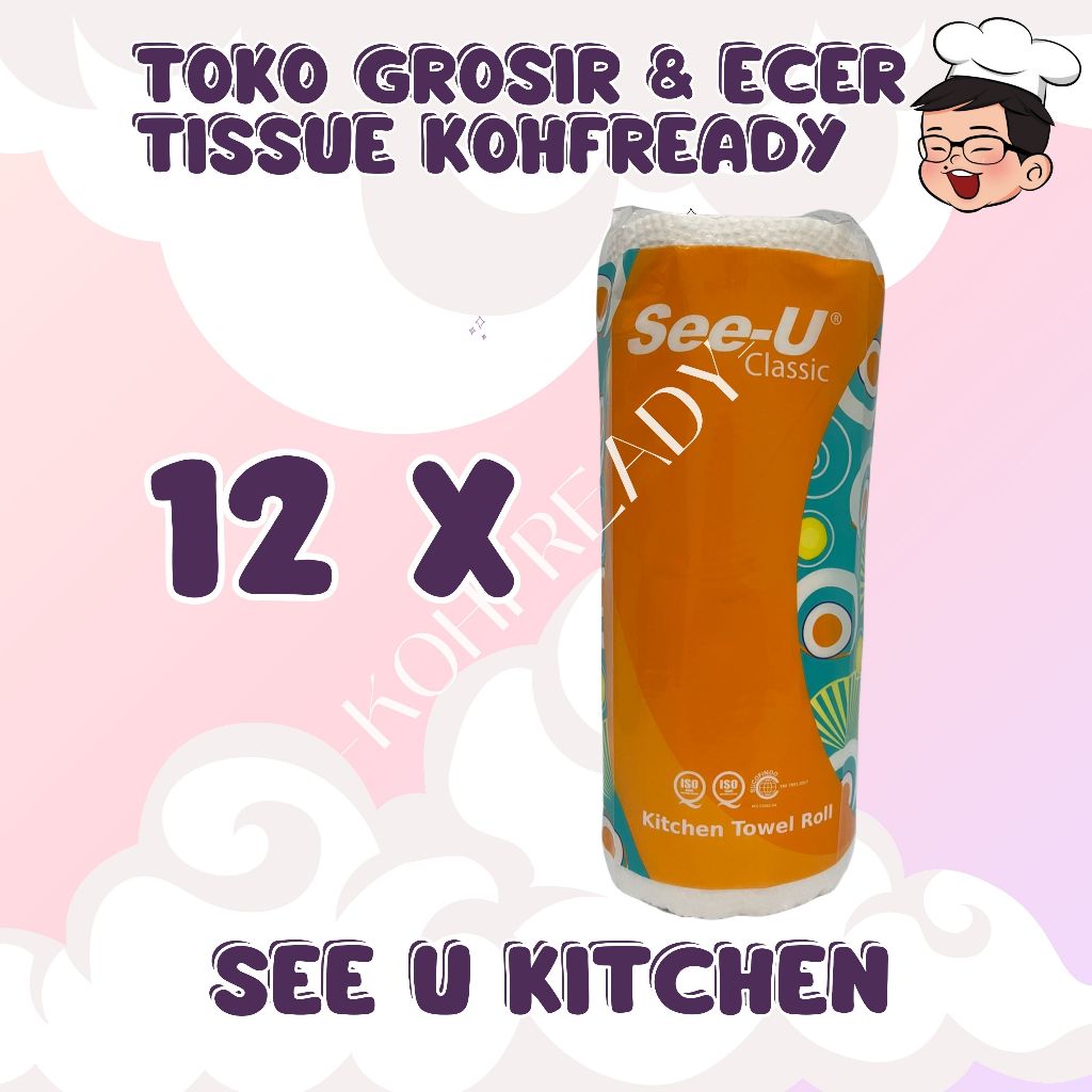 see u kitchen towel tissue single pack/see u kitchen towel karton 12pc