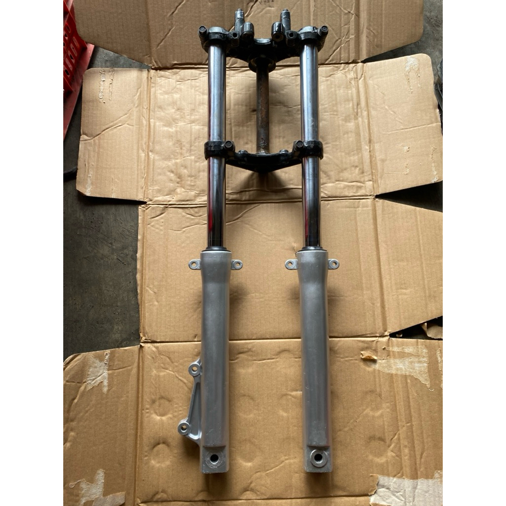 shock sok skok depan megapro hiu lama old primus original copotan