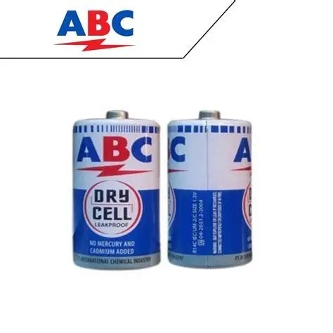 Baterai Abc Size D Isi 2Pcs Baterai Abc  Baterai Abc Ukuran Besar Size D R205 Harga Per 2 Pcs