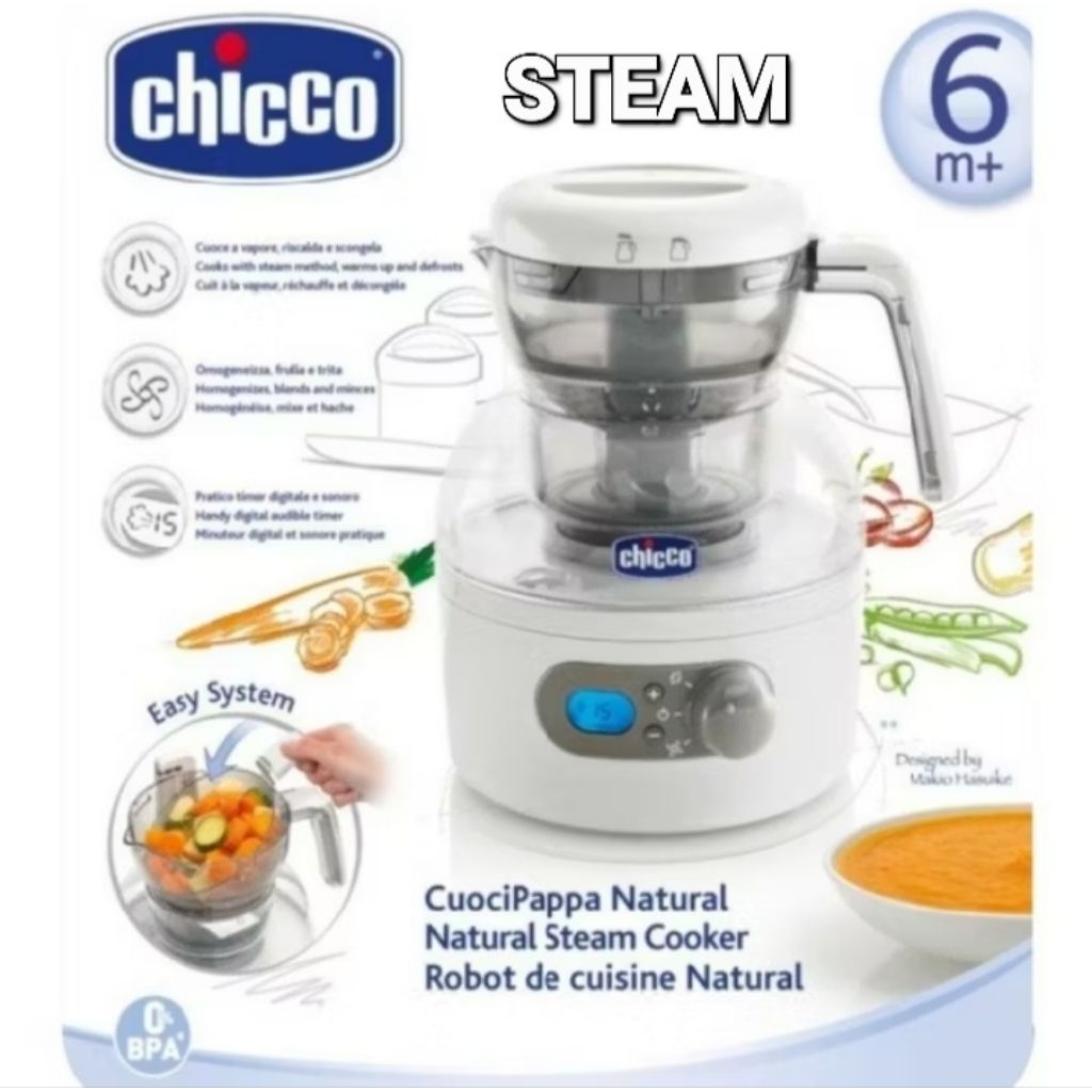 Chicco Natural Steam Cooker / Food Maker/ Steam Blender