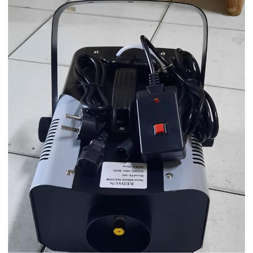 mesin fogging smoke asap panggung redsun 900 watt remote fog machine FS-002