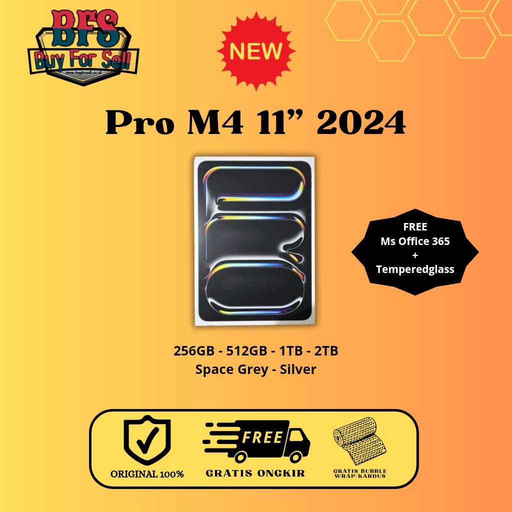 APPLE IPAD PRO M4 2024 11Inch 256GB | 512GB WIFI ONLY  BNIB SEGEL