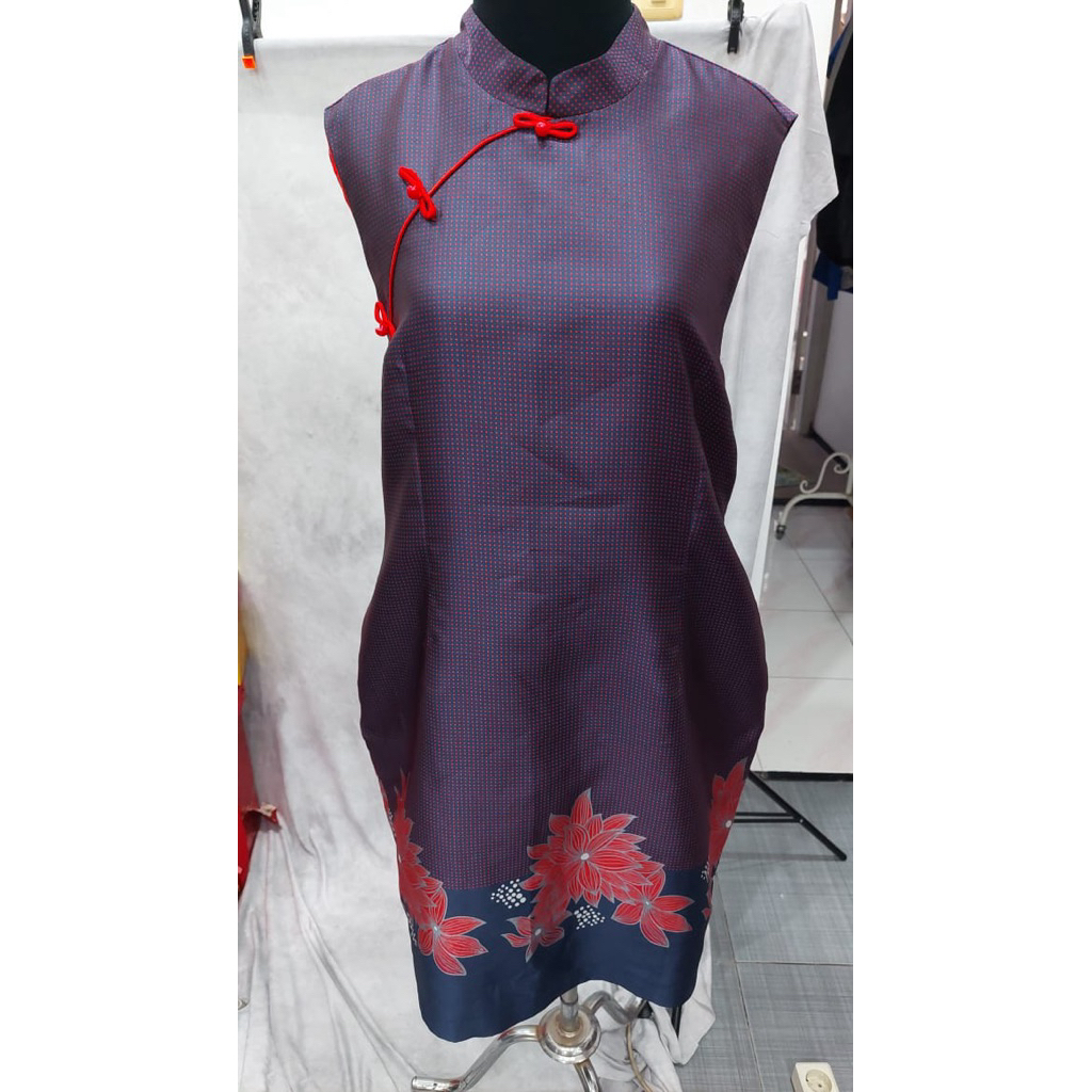 Dress cheongsam kutung big size
