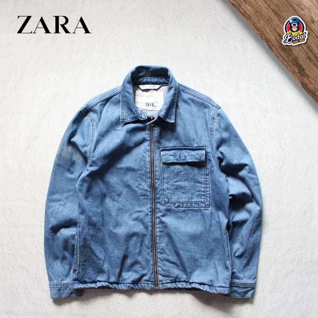 Work Jaket Jeans ZIP Zara Man