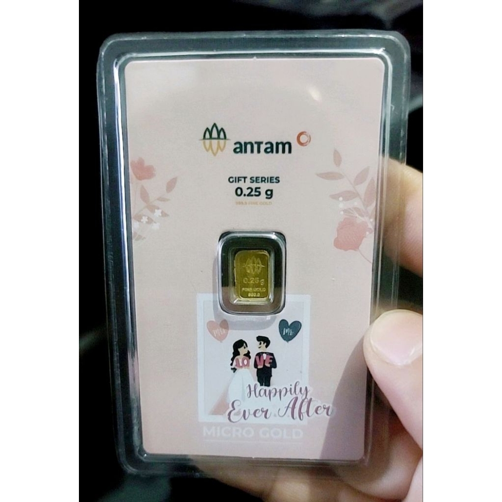 KADO PERNIKAHAN INTERNATIONAL TRADITIONAL EMAS 0.25 GRAM HADIAH PERKAWINAN TRADISIONAL LOGAM MULIA 0