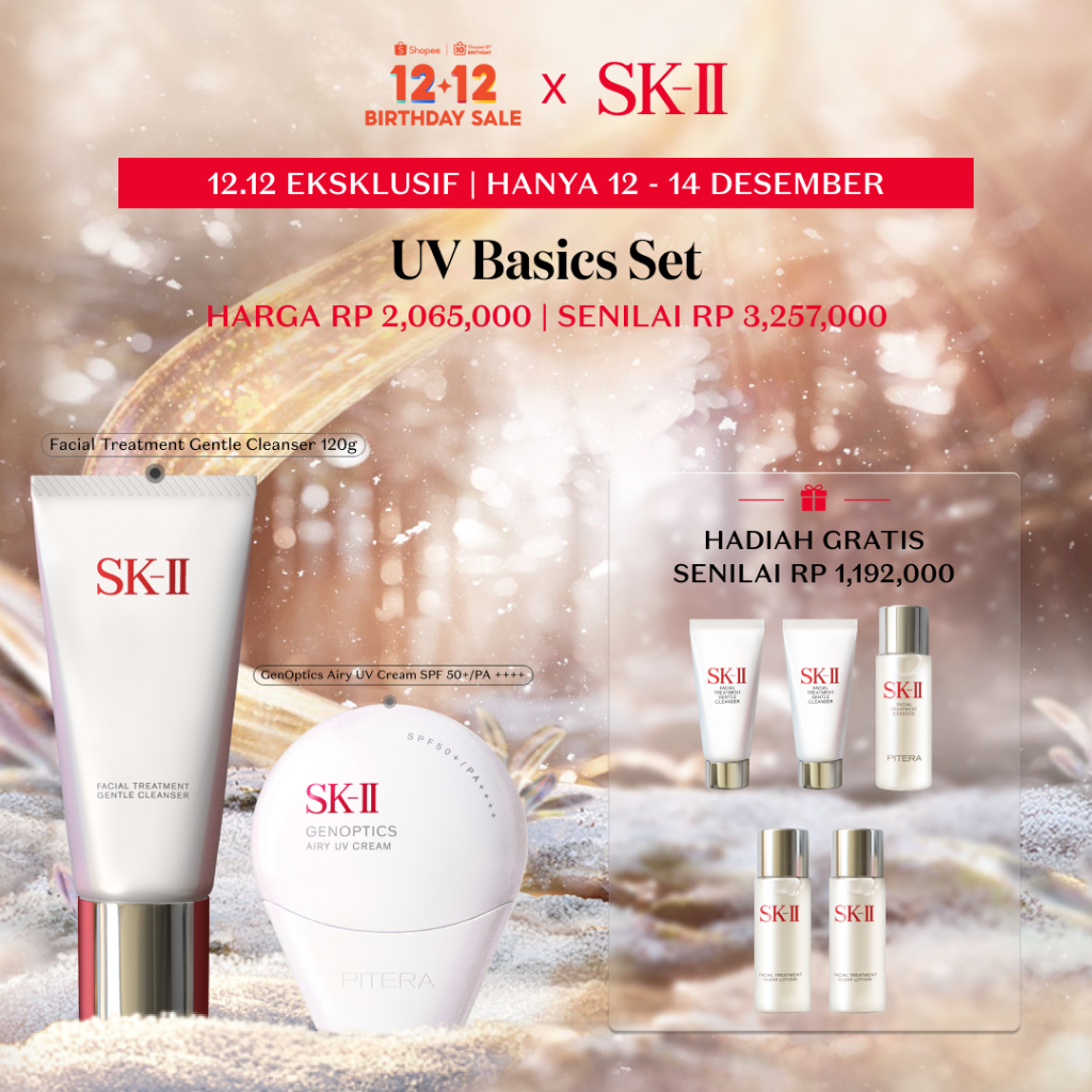 [Hanya 12-14 Des] SK-II UV Basics Set + Hadiah gratis senilai Rp 1,192,000