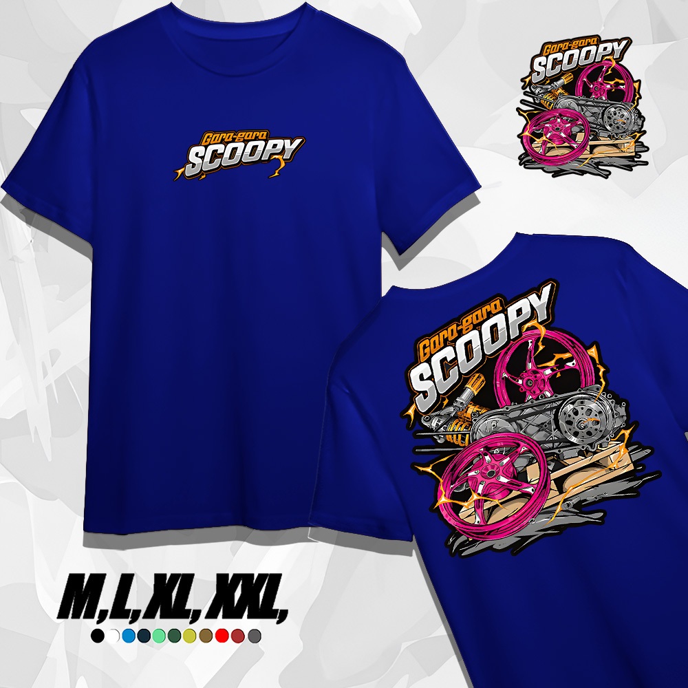 Baju Kaos Atasan Pria Gara Gara Honda Scoopy Distro Original Murah Keren