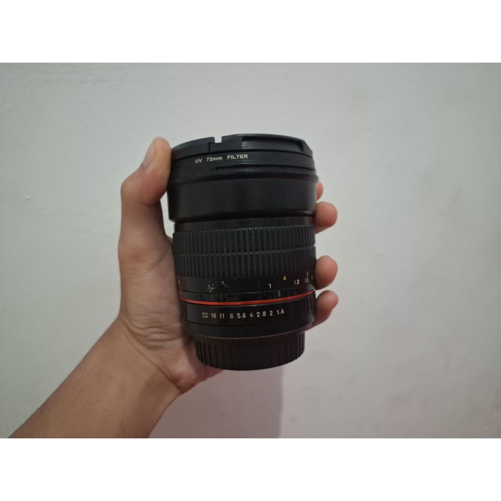 Lensa Samyang 85mm f1.4 MF for Canon