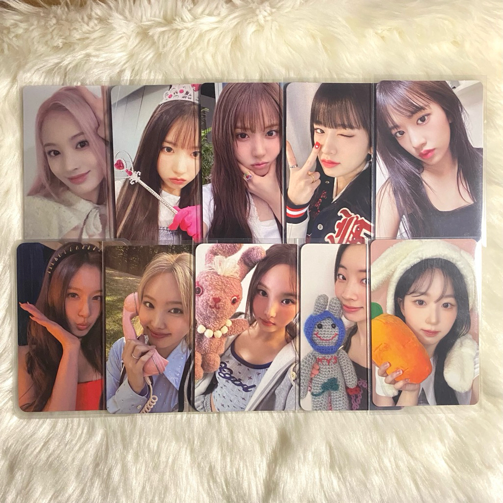photocard official twice nayeon sana dahyun nmixx jiwoo jini ive yujin