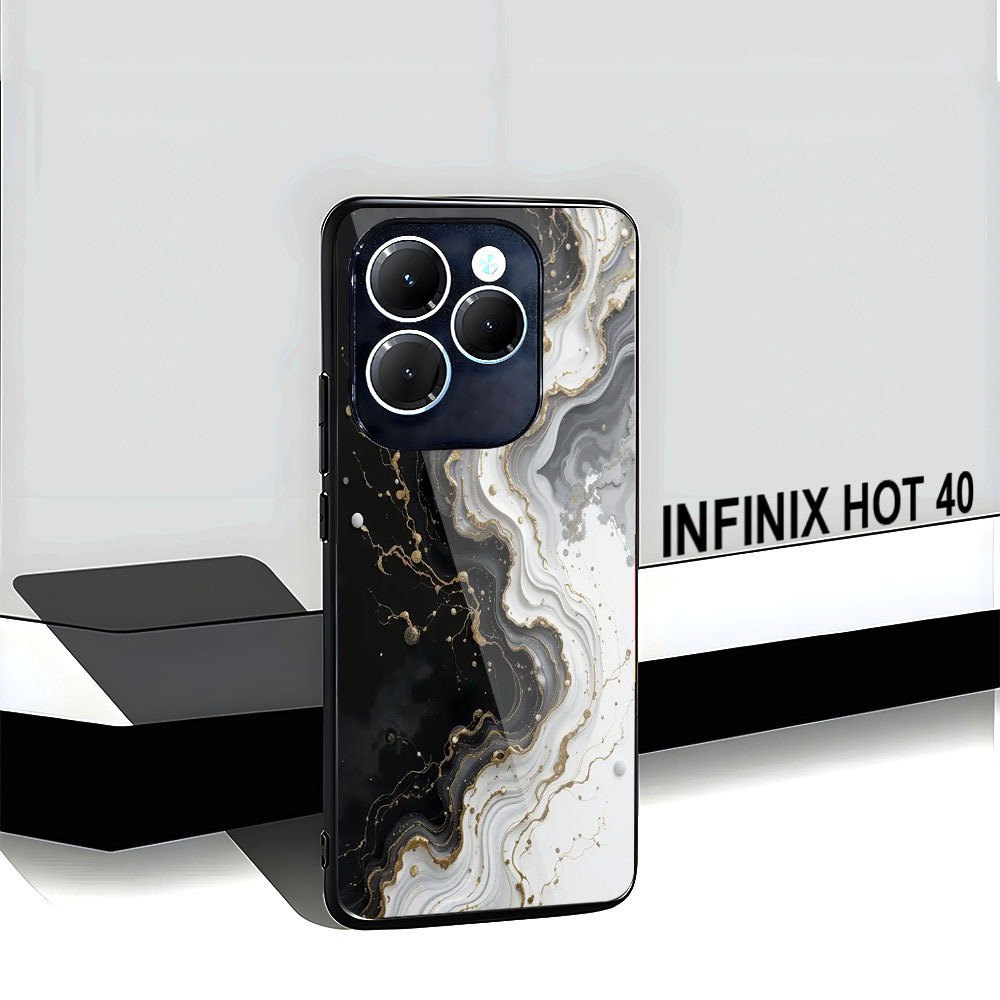 Softcase Kilau Glass Infinix Hot 40 Infinix Hot 40i Infinix Hot 40 Pro [M44] Case Infinix Hot 40 Hot