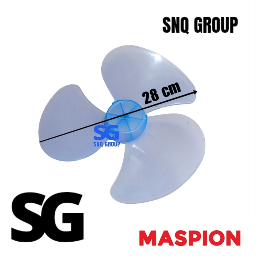 Daun kipas angin MASPION 12 inch diameter +- 28 cm - Baling baling kipas angin MASPION