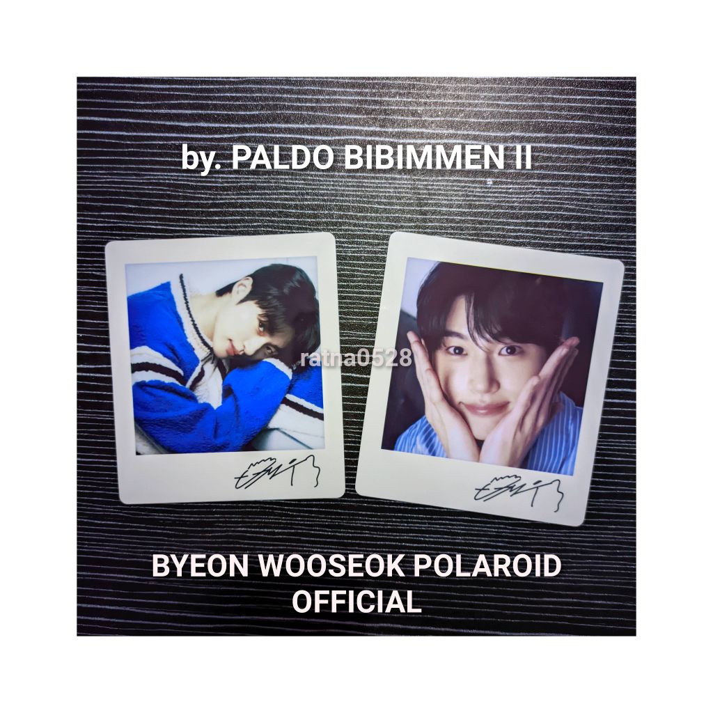 Paldo BIBIMMEN 2 Byeon Wooseok Photocard Polaroid Official