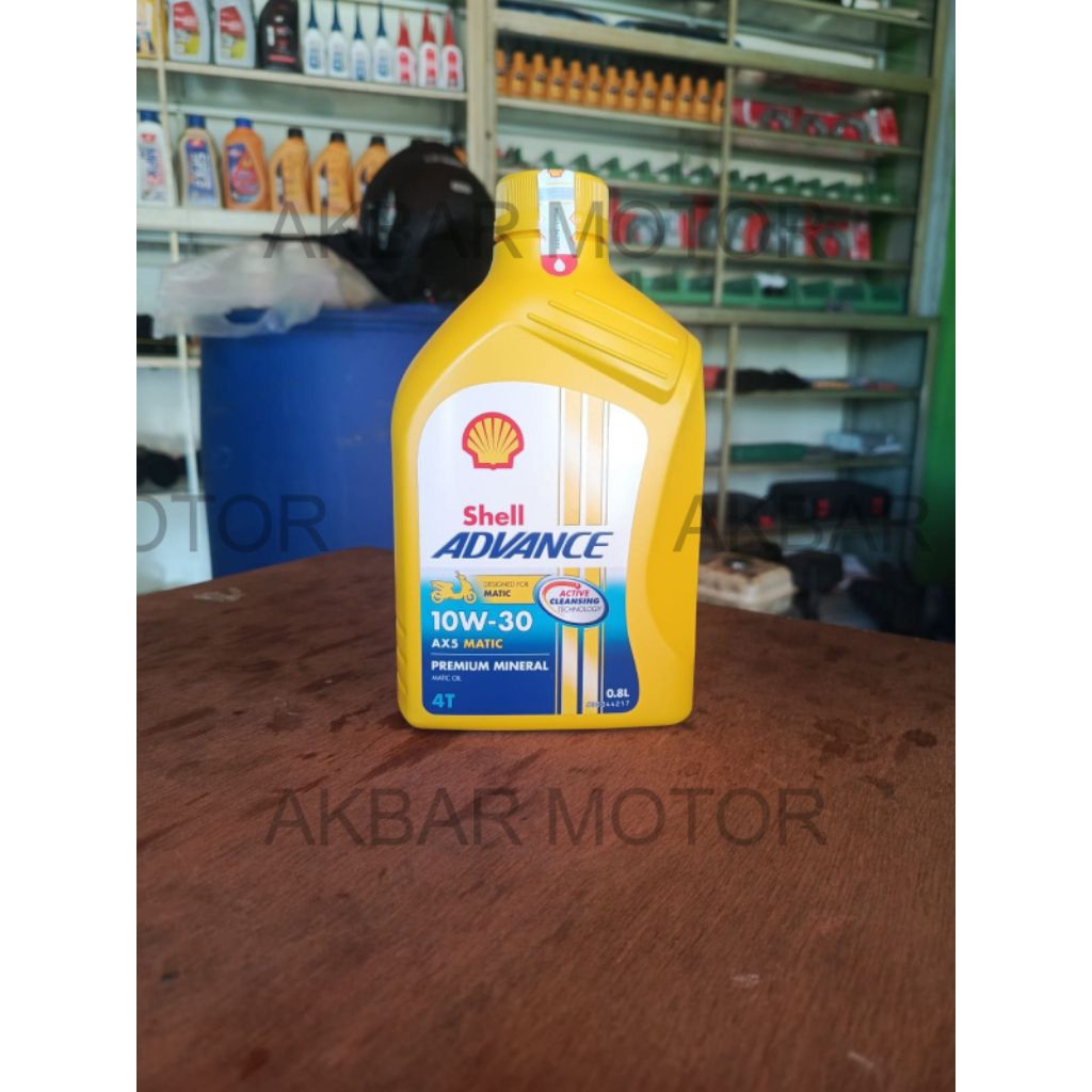 OLI SHELL AX5 MATIC SAE 10W-30 800 ML OLI MOTOR MATIC BEAT VARIO ORIGINAL