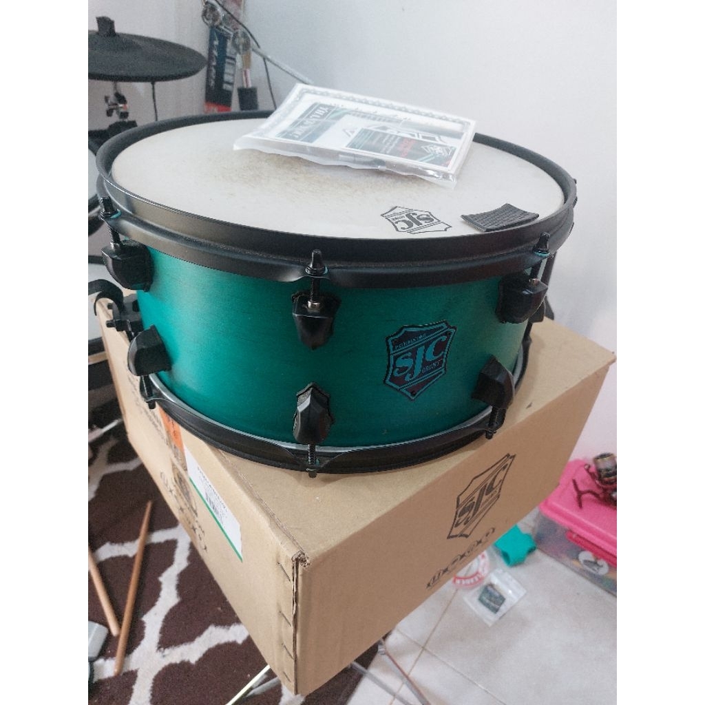 Snare SJC Pathfinder Series 14 x 6.5 dan Head EVANS HD DRY