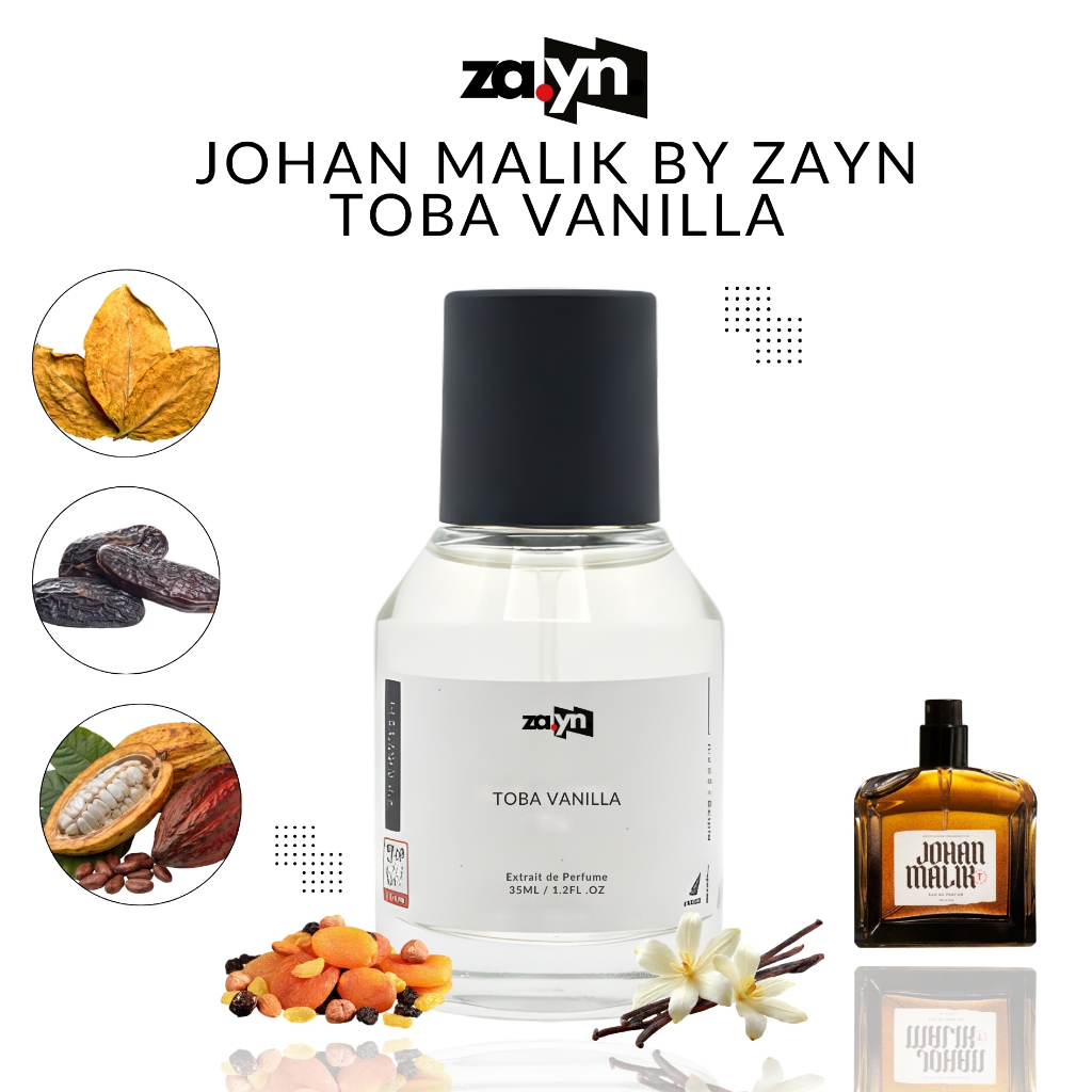Johan Malik Inspired by ZAYN TOBA VANILLA Perfume 35ml parfum pria wanita unisex aroma vanilla tobac
