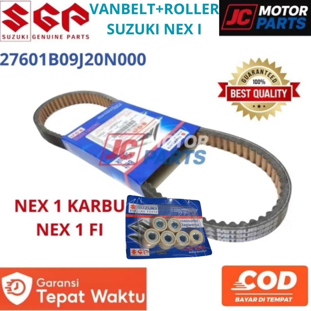 V-BELT VANBELT + ROLLER SUZUKI NEX 1 NEX I NEX 2 SGP