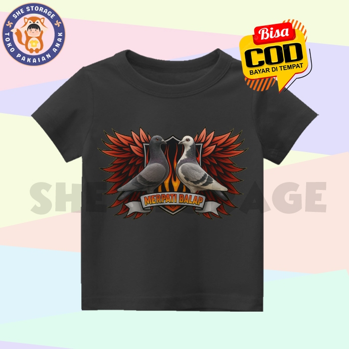 BAJU ANAK KAOS ANAK MERPATI BALAP MERPATI JAPATI