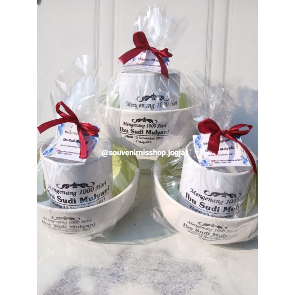 Souvenir aqiqah mangkok , Souvenir mug sablon , souvenir khitan , souvenir tasyakuran , souvenir man