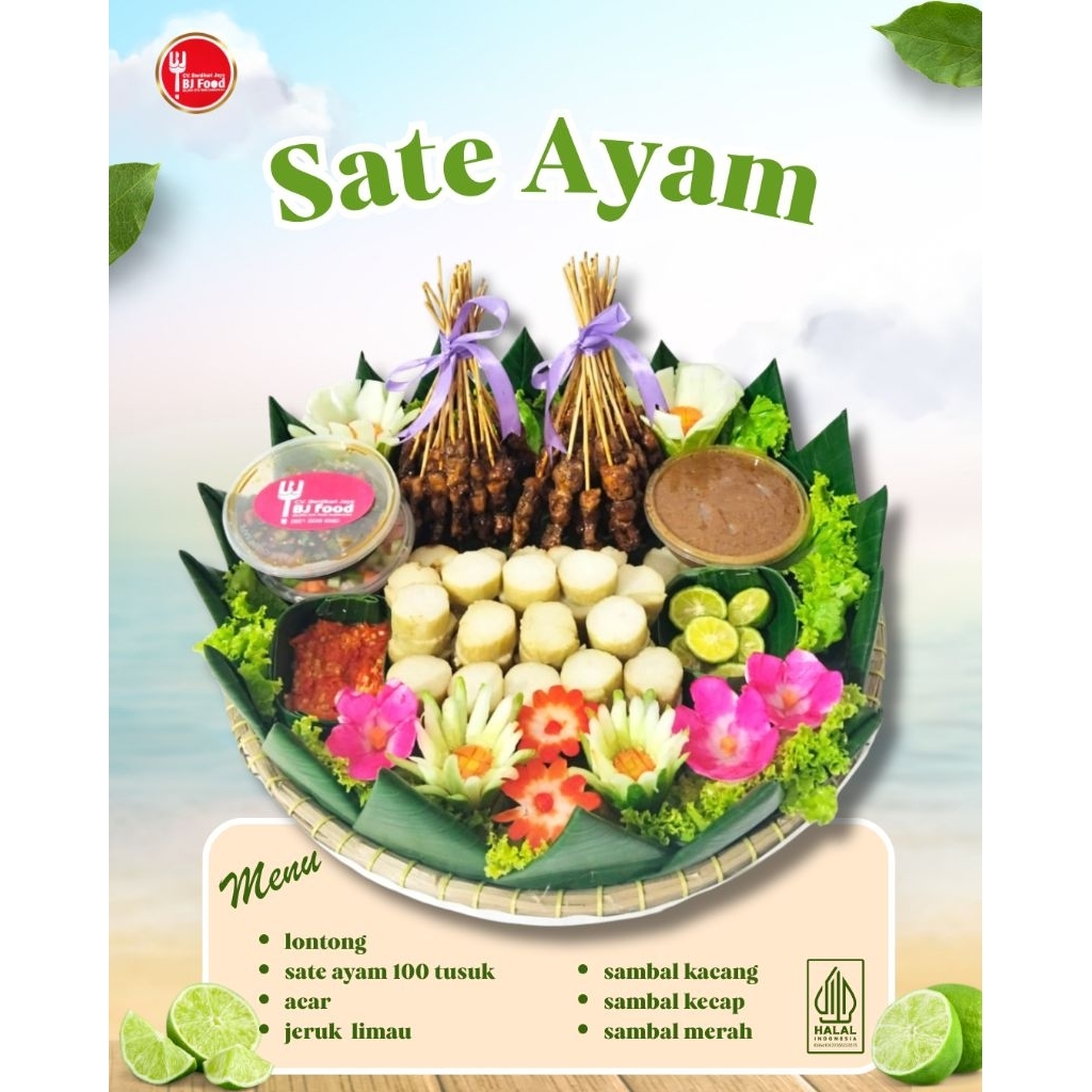 Sate / Sate Ayam / Sate Enak / Sate ayam full daging/  Paket sate ayam