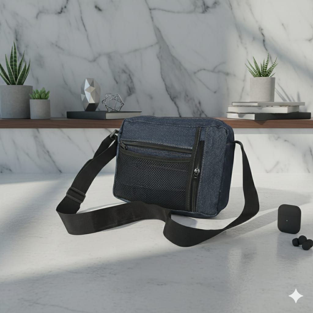 Suranta Store-Tas Pria Selempang Tas Pria Jeans Casual Tas Slingbag Waterploof Tas Fashion Pria Terb