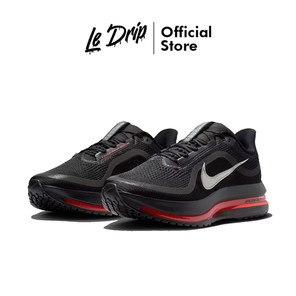 Sepatu Nike Air Zoom Pegasus Black Bright Crimson Red Sneakers Authentic