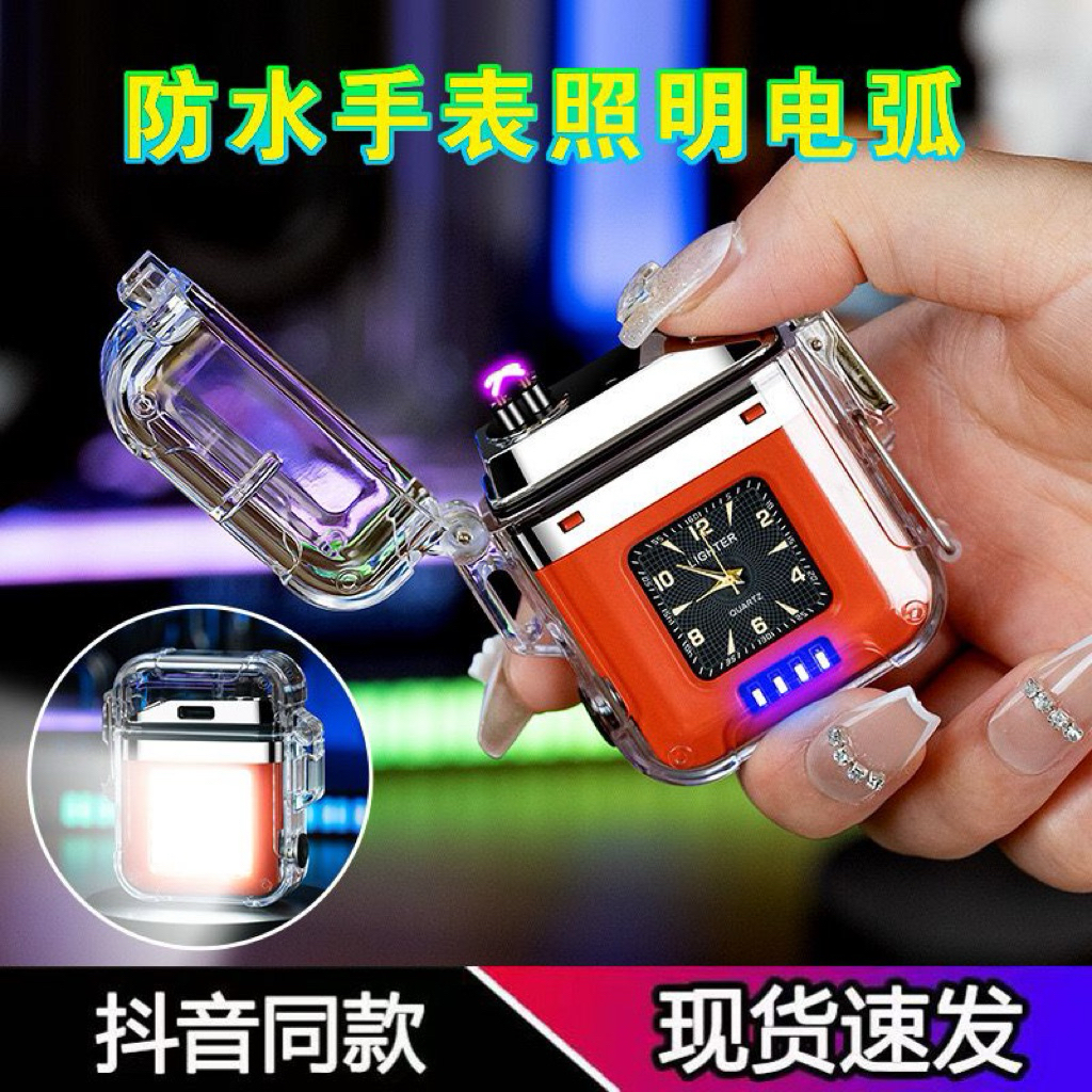 korek api jam usb charger anti air korek jam unik api flasma tipe-300 free box