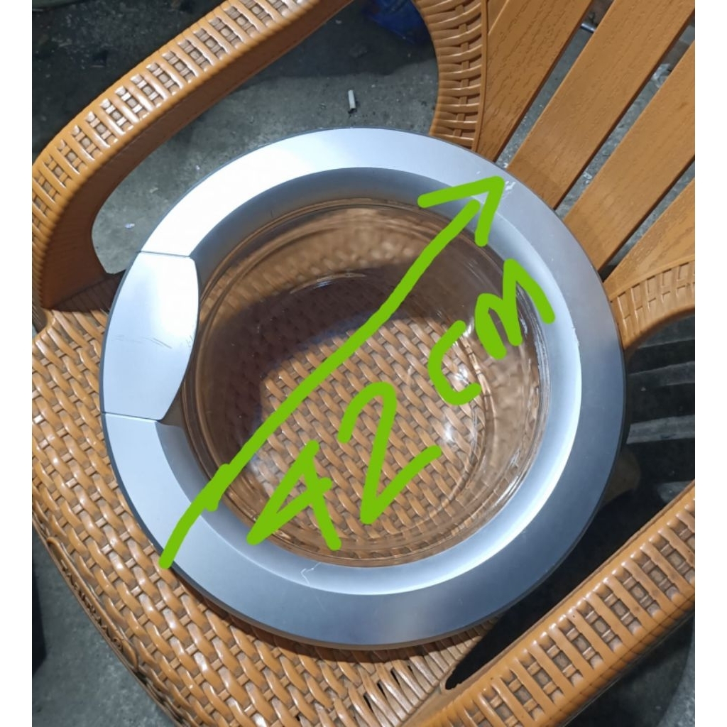 pintu mesin cuci Midea front loading