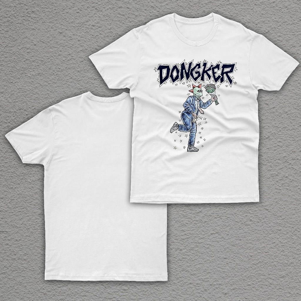 Tshirt Band Dongker - Sepenggal Sadar WHITE Tshirt band dongker Catton Combed 24s