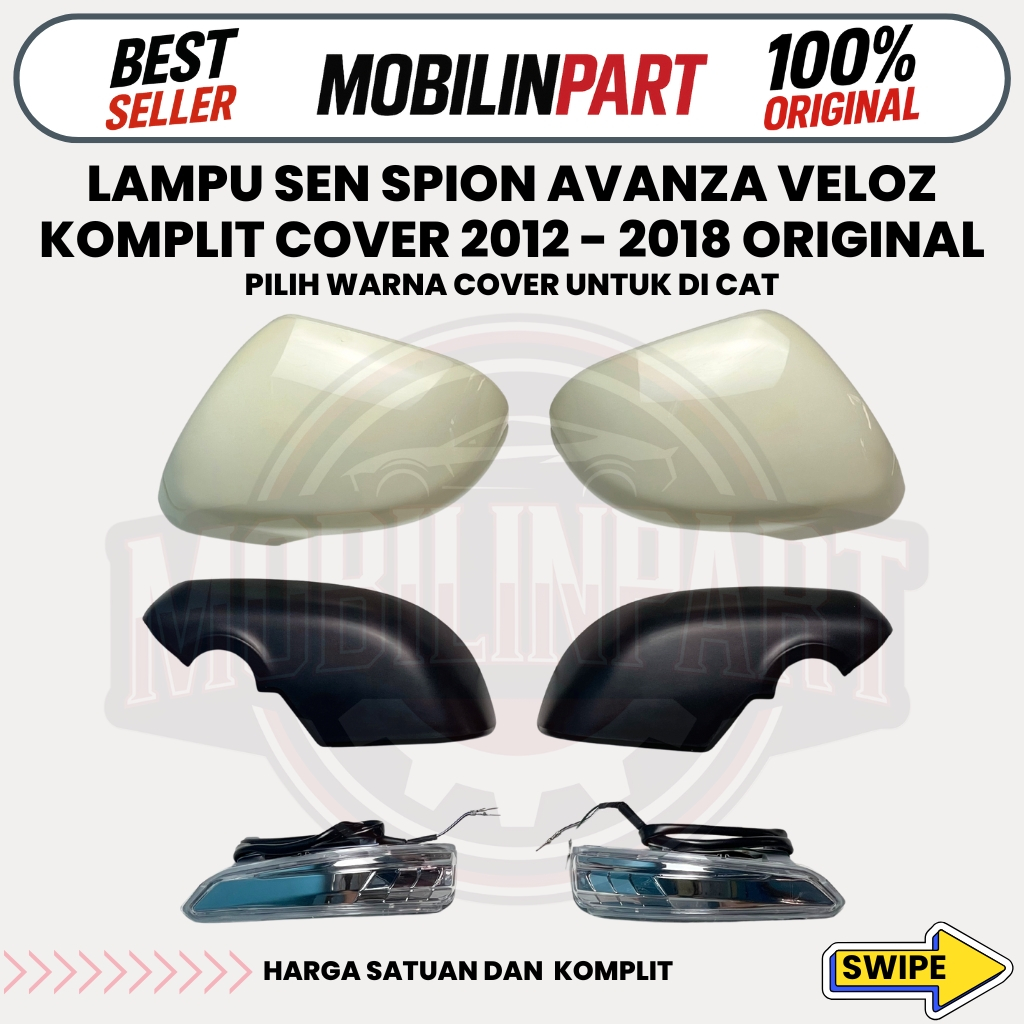 Lampu Sen Spion Avanza Veloz Komplit Cover 2012-2015 Original