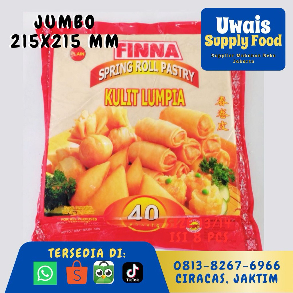 FINNA Kulit Lumpia READY ukuran Kecil/Besar