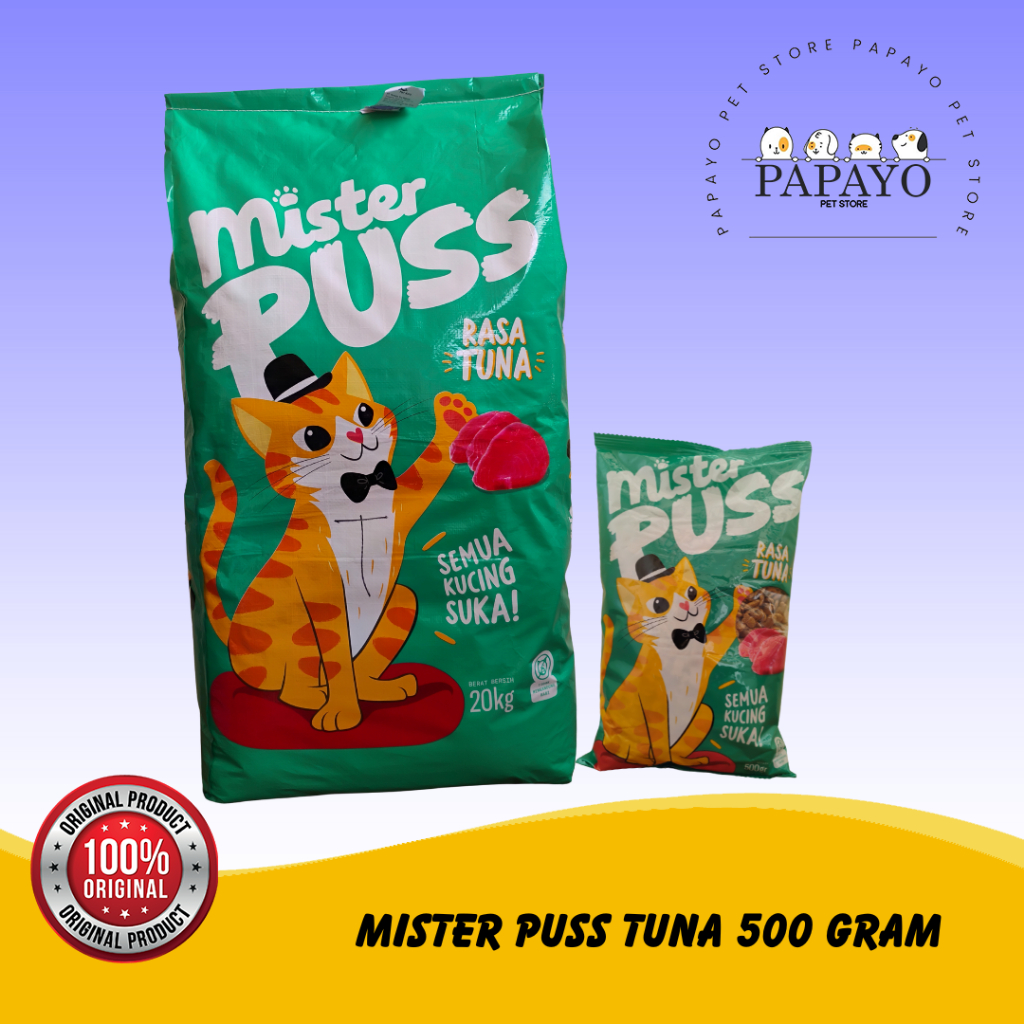 MISTER PUSS - Pakan Kucing Mister Puss Tuna / Pakan kucing Tuna / Pakan Kucing Murah / Pakan Kucing 
