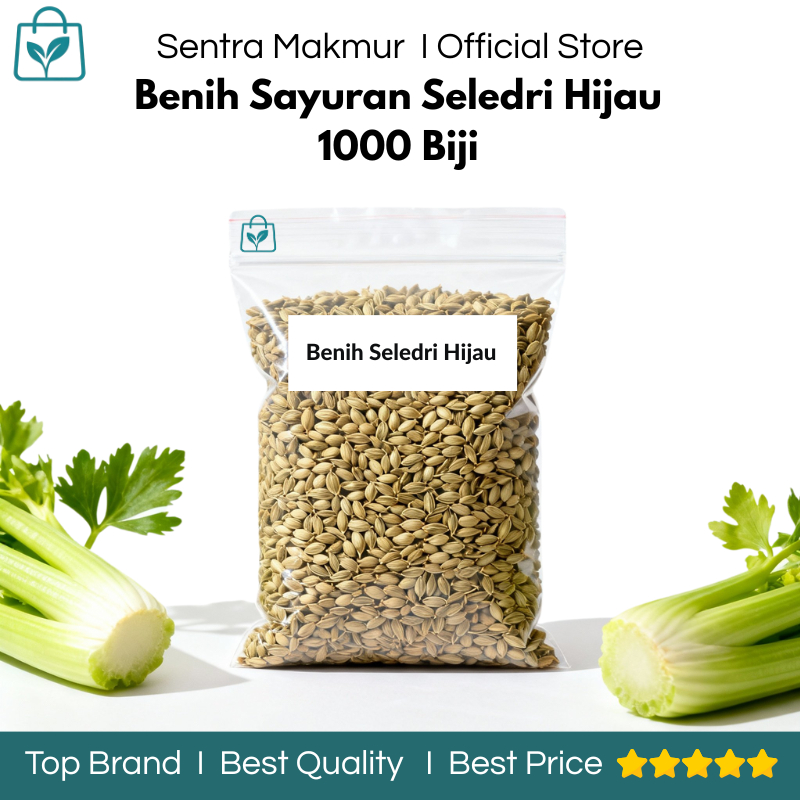 Benih Sayuran Seledri Hijau 1000 Biji - Benih Seledri Unggul - Benih Seledri Hidroponik - Benih Sele