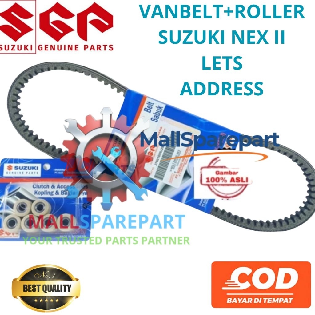 V BELT VANBELT + ROLLER SUZUKI NEX 2 II LETS ADDRESS SGP