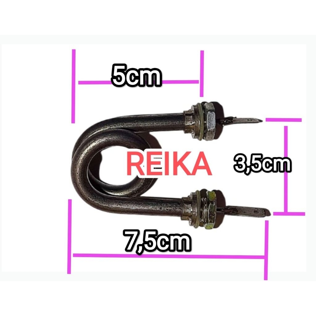 ELEMEN PEMANAS AIR CELUP TEKO LISTRIK 350 WATT dan 300 Watt