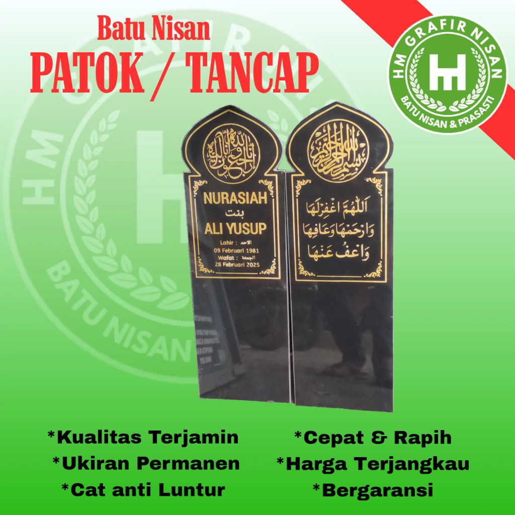 Batu Nisan Patok / Tancap