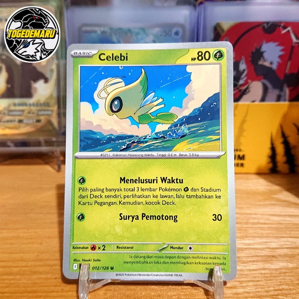 Kartu Pokemon TCG Indonesia Celebi MA1 012/126 u