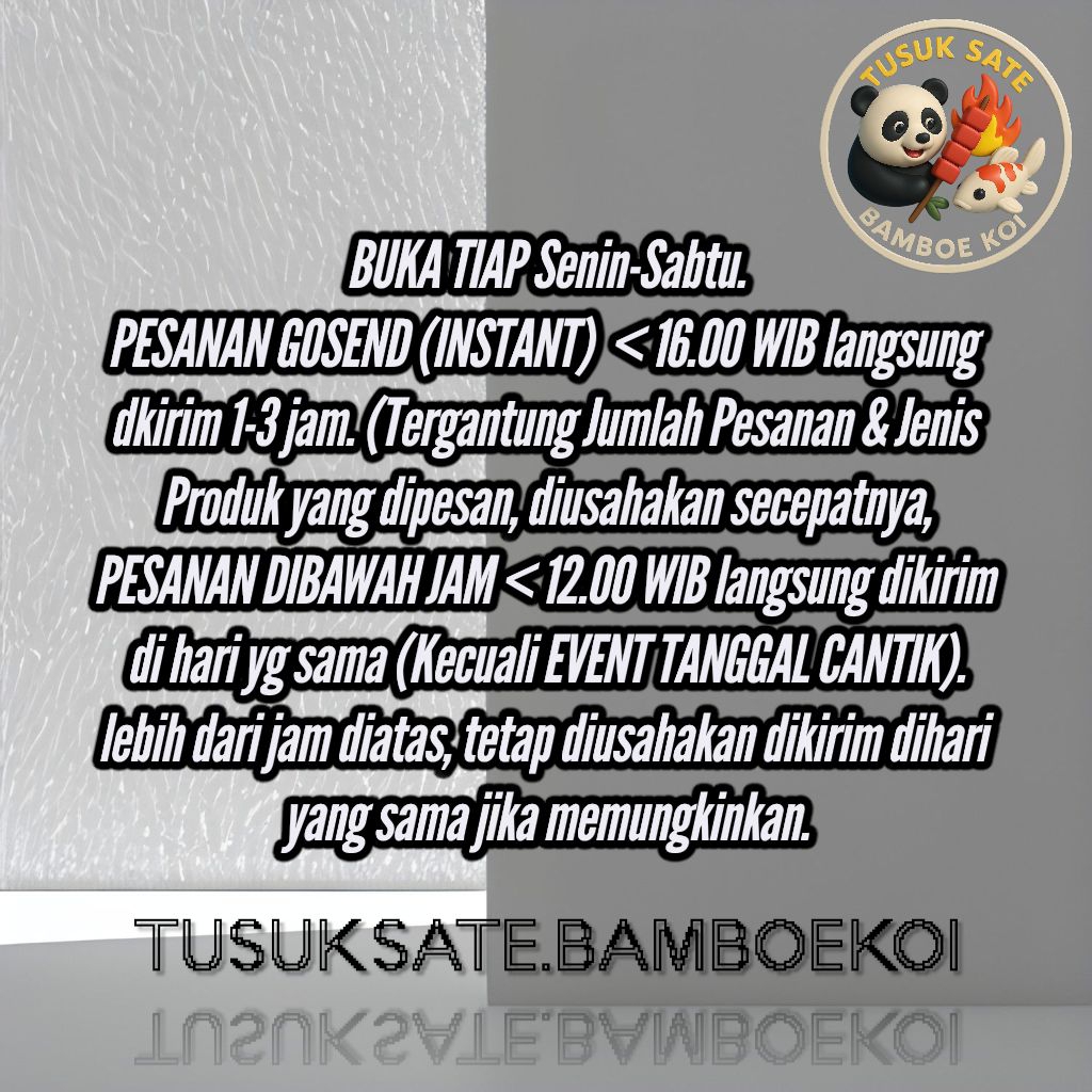 1bal isi 60pack SUMPIT BAMBU IMPORT PREMIUM KOKI PANDA + Tusuk Gigi