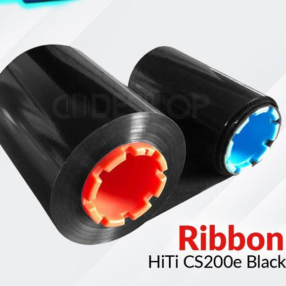 Ribbon Black HITI CS200E Resin K 1000 Prints Tinta Hitam
