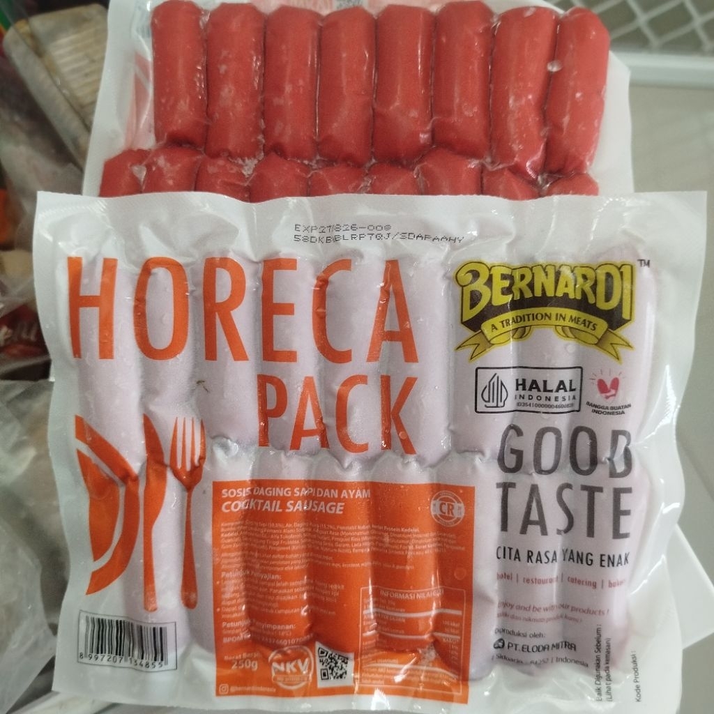 Horeca Bernardi Sosis Cocktail Merah 250gr