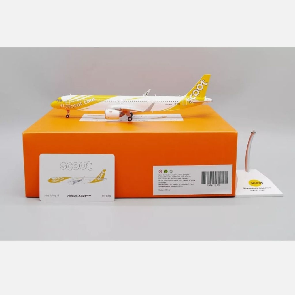 JC Wings Miniatur Pesawat 1/200 Scoot Airbus A321neo 9V-NCB