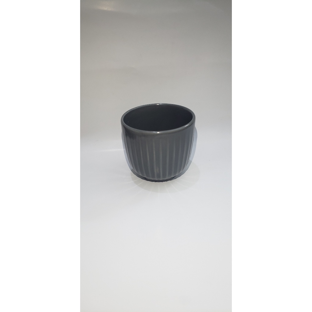 gelas / cangkir teh polos warna koral by indokeramik diameter 9cm tingi 7,5cm gelas tes japang yunom
