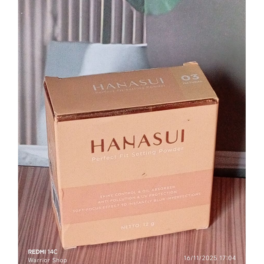 Hanasui bedak Tabur shade Natural