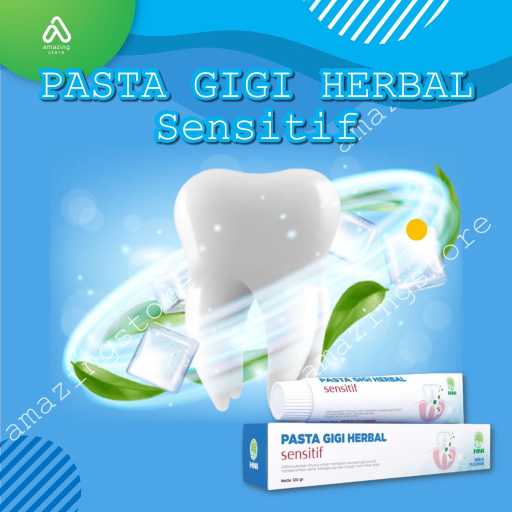 Pasta Gigi Herbal Sensitif HNI - Pasta Gigi Herbal Cengkeh HNI - Pasta Gigi Herbal Propolis HNI HPAI