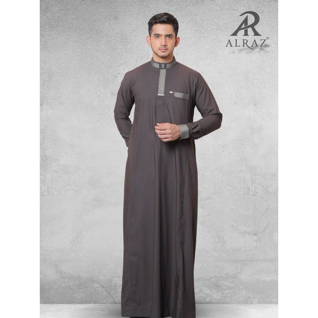 ALRAZ Thobe Bordir Lengan Panjang Hafid 1037
