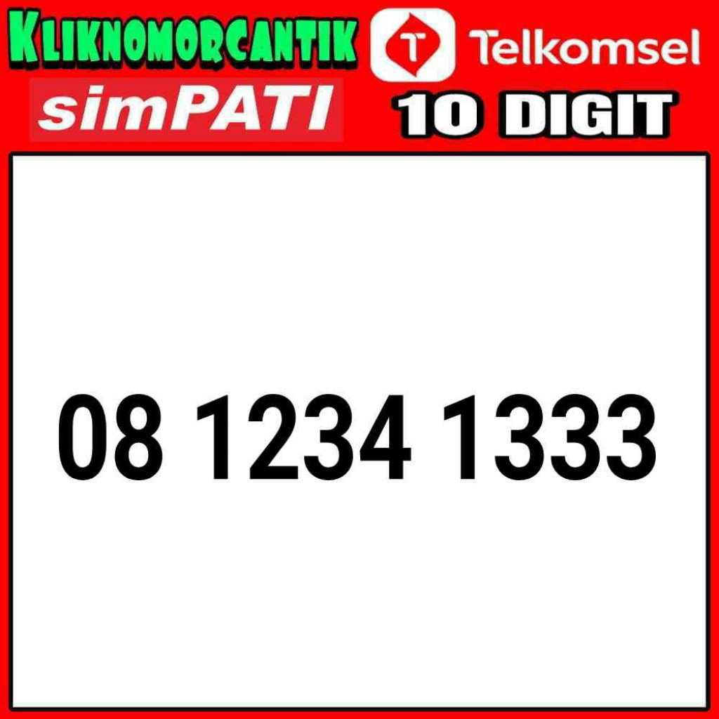 Nomor Cantik 10 Digit Telkomsel simpati 10 Digit A1