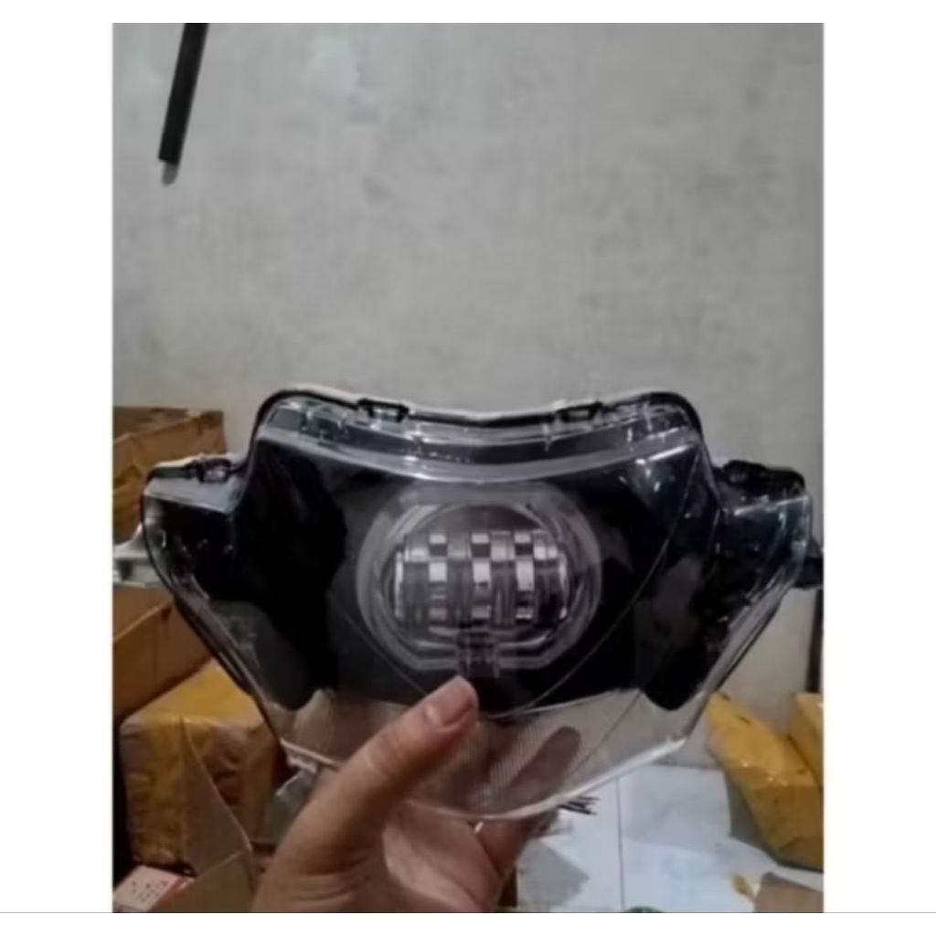 Lampu Biled 4 Mata Supra X 125 Lama Sudah Terpasang